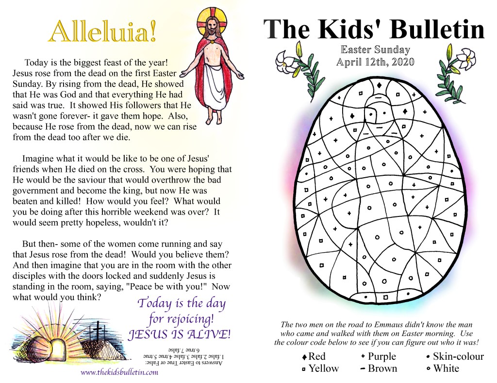 The Kids’ Bulletin Easter – The Kids' Bulletin
