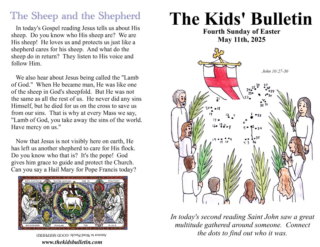 The Kids’ Bulletin for Sunday May 11th,&nbsp;2025