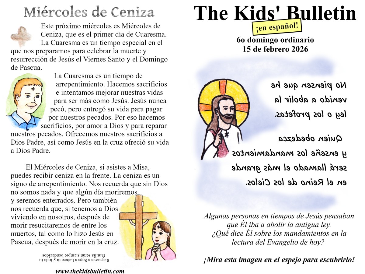 The Kids’ Bulletin en español: 6º Domingo del Tiempo&nbsp;Ordinario