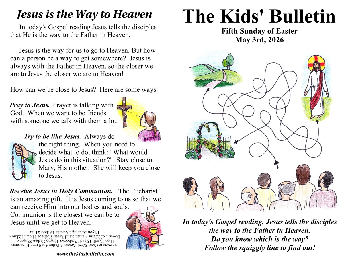 The Kids’ Bulletin for the Fifth Sunday of&nbsp;Easter