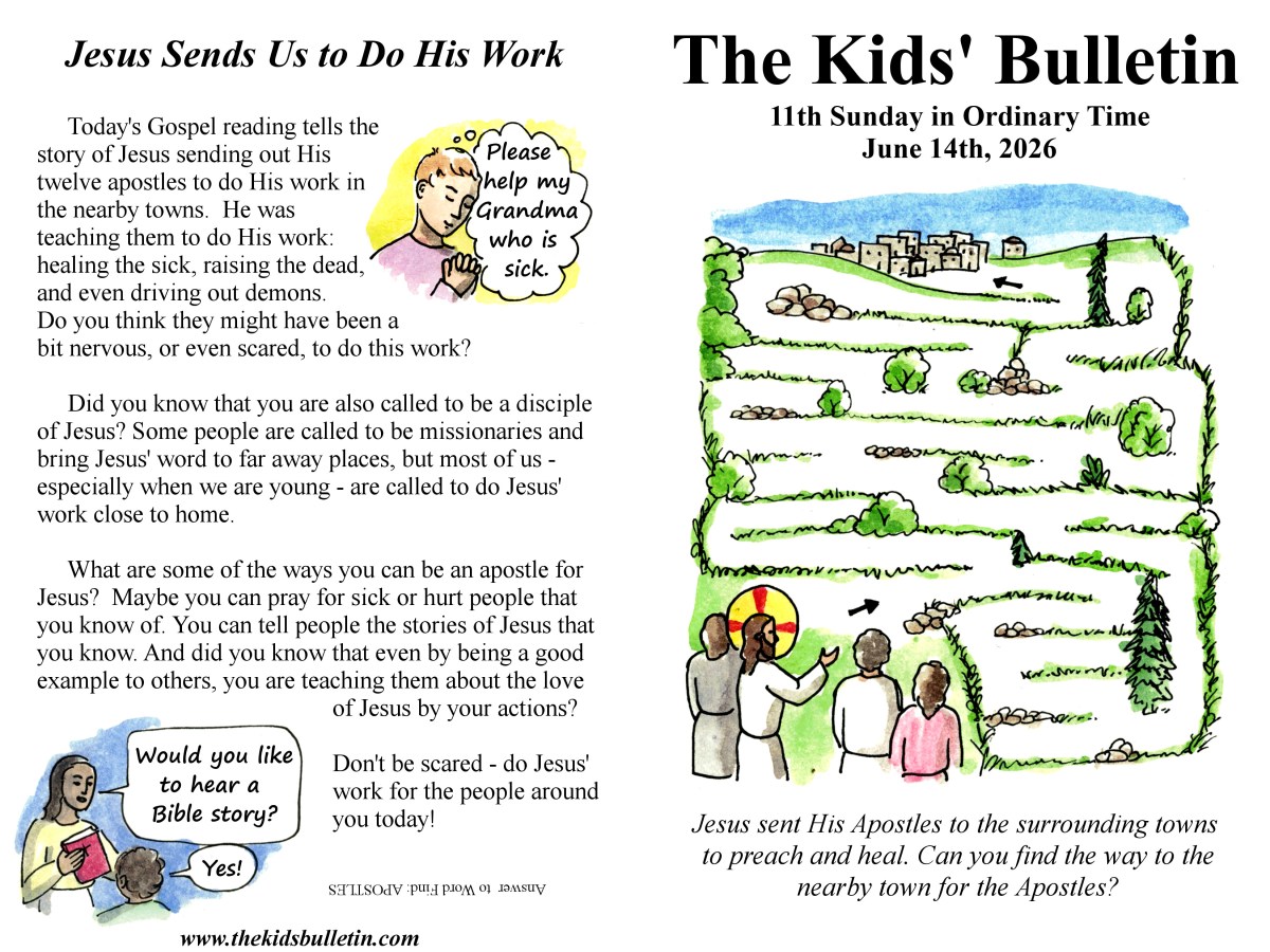 The Kids’ Bulletin for the 11th Sunday in Ordinary&nbsp;Time
