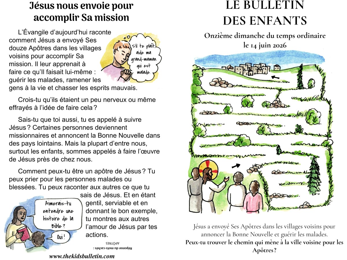 Le Bulletin des Enfants pour la Onzième dimanche du temps&nbsp;ordinaire