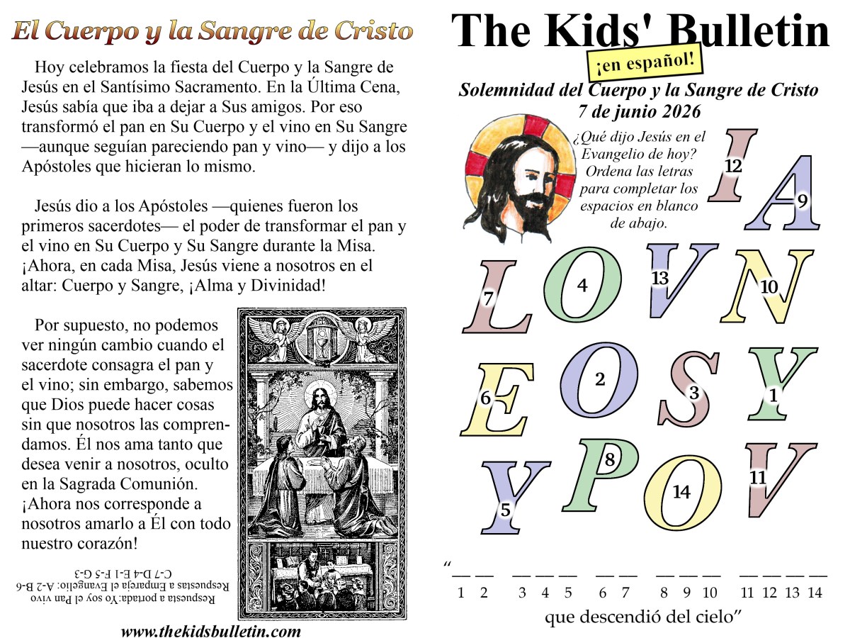 Solemnidad del Cuerpo y la Sangre de&nbsp;Cristo