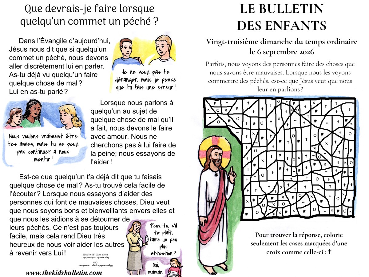 Le Bulletin des Enfants pour le 23e dimanche du temps&nbsp;ordinaire