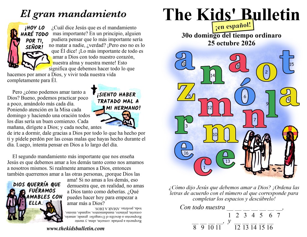 30 domingo del tiempo&nbsp;ordinario